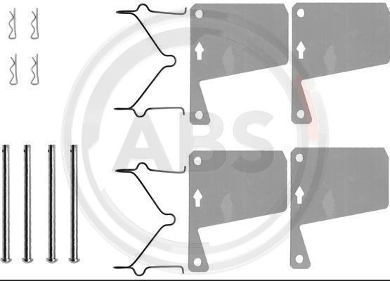 A.B.S. Lisakomplekt, ketaspiduriklotsid 0960Q