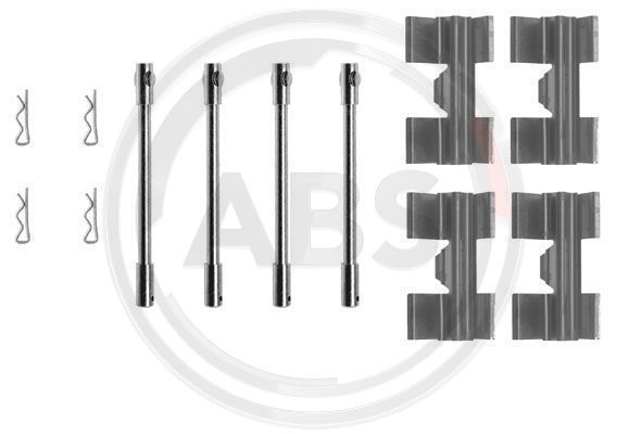 A.B.S. Комплектующие, колодки дискового тормоза 0967Q