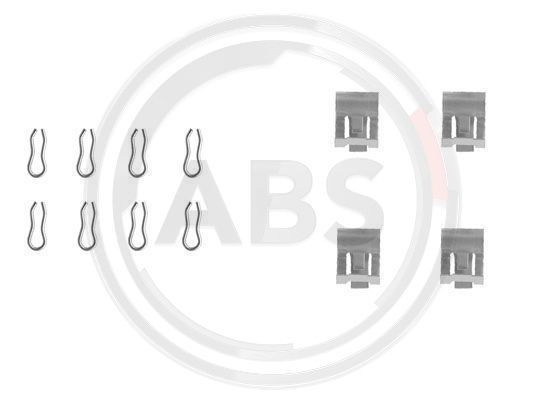 A.B.S. Комплектующие, колодки дискового тормоза 1055Q