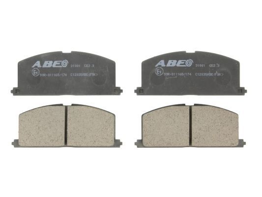 ABE Комплект тормозных колодок, дисковый тормоз C12035ABE