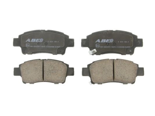 ABE Комплект тормозных колодок, дисковый тормоз C12084ABE