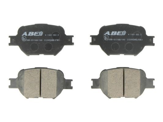ABE Комплект тормозных колодок, дисковый тормоз C12092ABE