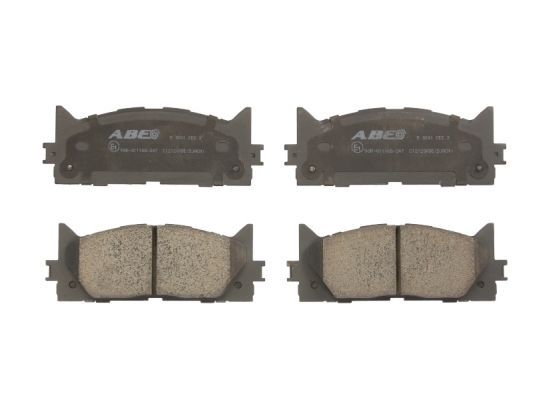 ABE Комплект тормозных колодок, дисковый тормоз C12120ABE