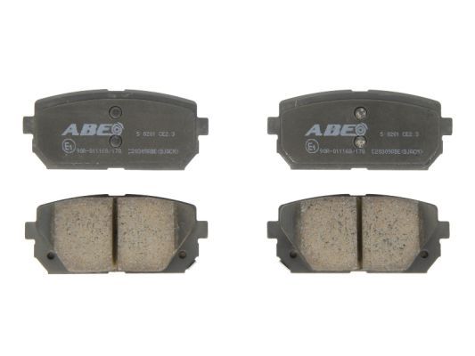 ABE Комплект тормозных колодок, дисковый тормоз C20309ABE