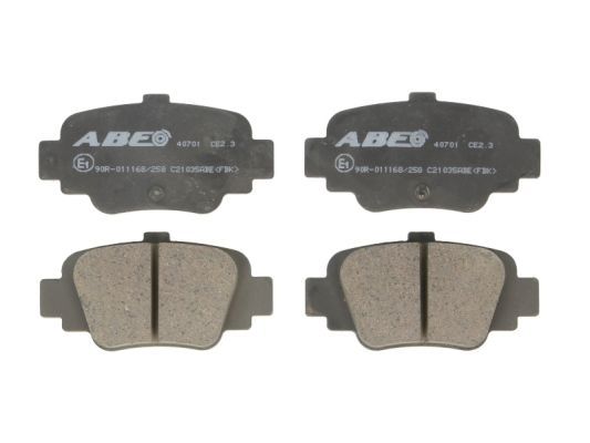 ABE Комплект тормозных колодок, дисковый тормоз C21035ABE