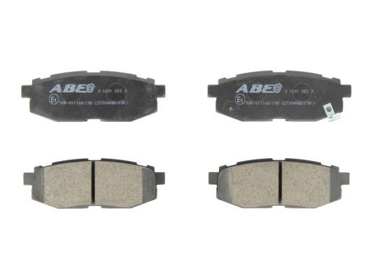 ABE Комплект тормозных колодок, дисковый тормоз C27004ABE