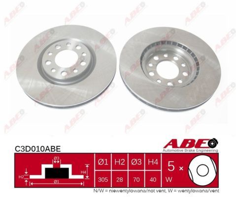 ABE Тормозной диск C3D010ABE