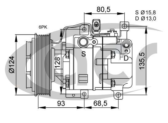 ACR Kompressor,kliimaseade 134630