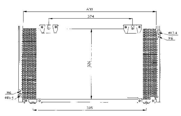 ACR Конденсатор, кондиционер 300306