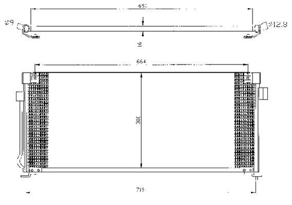 ACR Конденсатор, кондиционер 300356