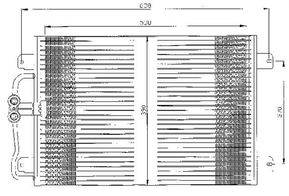 ACR Конденсатор, кондиционер 300458