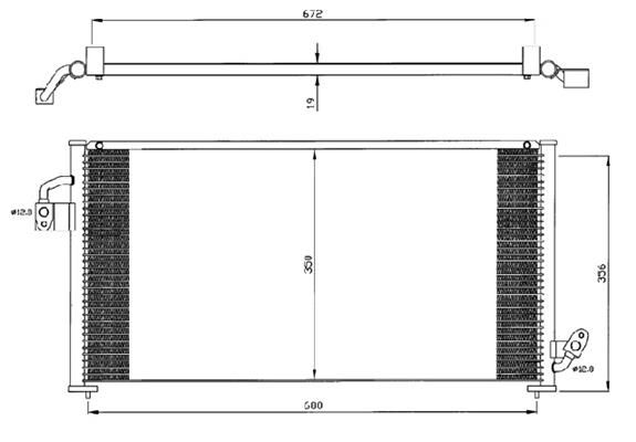 ACR Конденсатор, кондиционер 300570