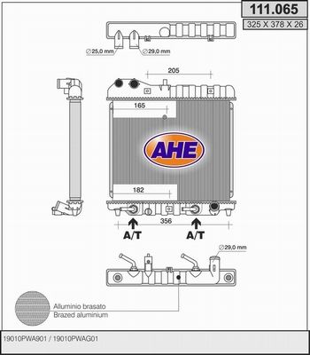 AHE Radiaator,mootorijahutus 111.065