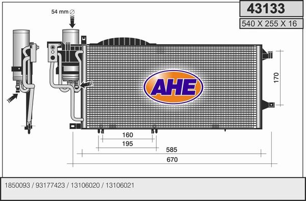 AHE Kondensaator,kliimaseade 43133