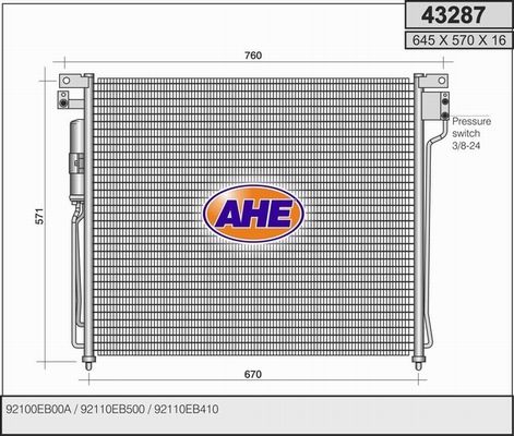 AHE Kondensaator,kliimaseade 43287