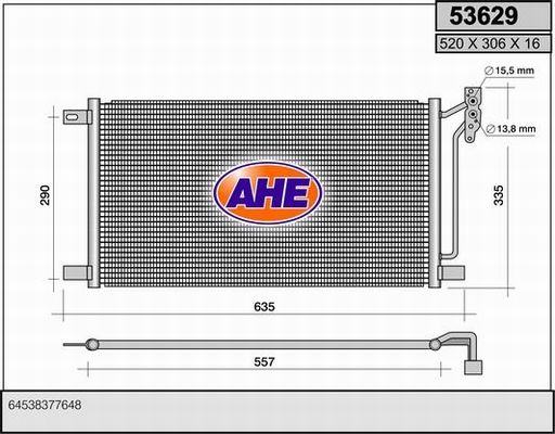 AHE Конденсатор, кондиционер 53629