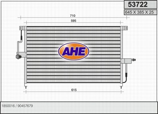 AHE Конденсатор, кондиционер 53722