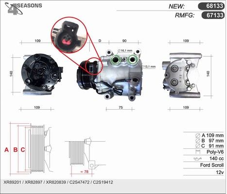 AHE Kompressor,kliimaseade 67133