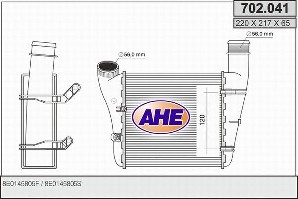 AHE Kompressoriõhu radiaator 702.041