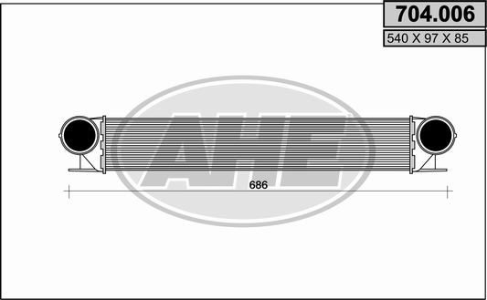 AHE Kompressoriõhu radiaator 704.006