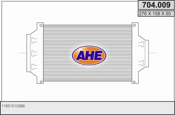 AHE Kompressoriõhu radiaator 704.009