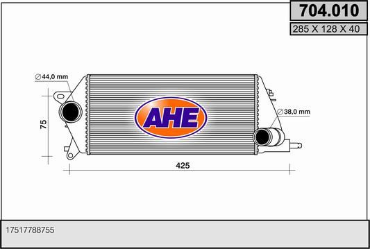 AHE Kompressoriõhu radiaator 704.010