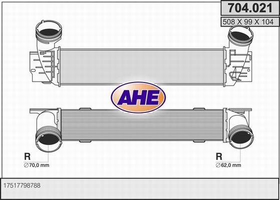 AHE Kompressoriõhu radiaator 704.021