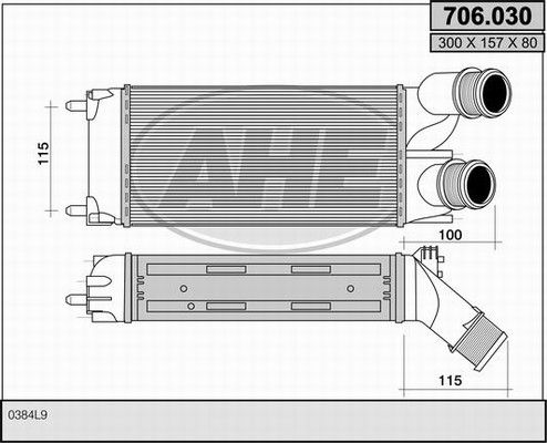 AHE Kompressoriõhu radiaator 706.030