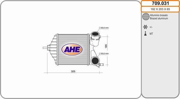 AHE Kompressoriõhu radiaator 709.031