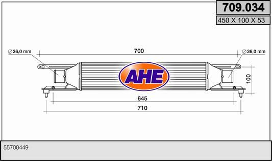 AHE Kompressoriõhu radiaator 709.034