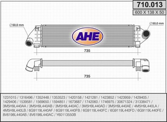 AHE Интеркулер 710.013