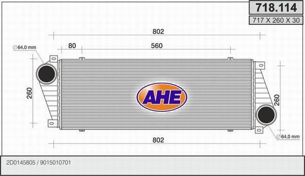 AHE Kompressoriõhu radiaator 718.114