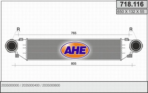 AHE Kompressoriõhu radiaator 718.116