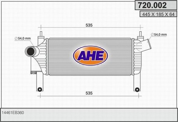 AHE Интеркулер 720.002