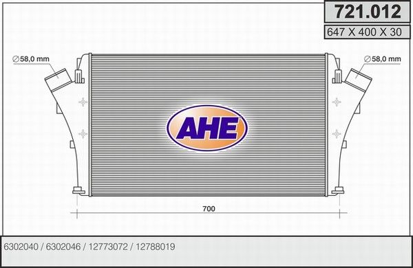 AHE Интеркулер 721.012