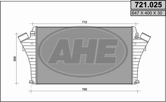 AHE Kompressoriõhu radiaator 721.025