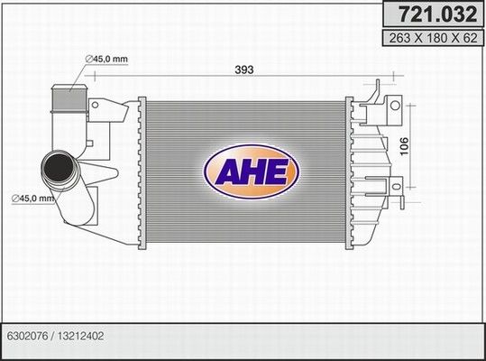 AHE Kompressoriõhu radiaator 721.032