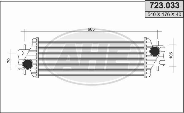 AHE Kompressoriõhu radiaator 723.033