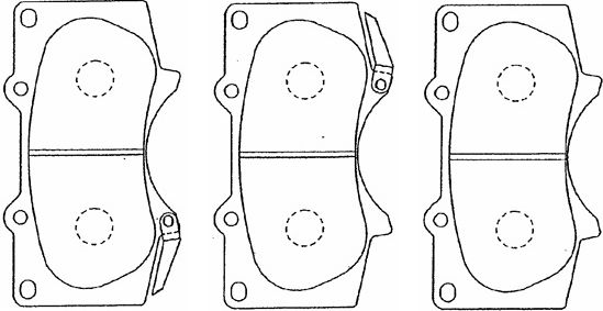 AISIN Комплект тормозных колодок, дисковый тормоз A1N011