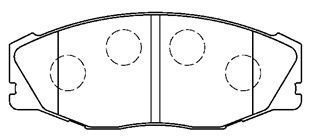 AISIN Комплект тормозных колодок, дисковый тормоз A1N019