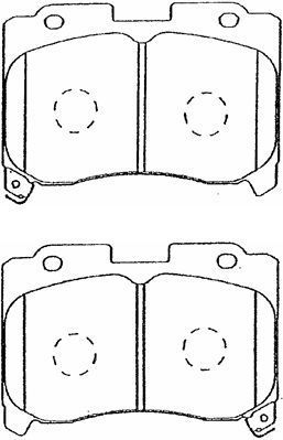 AISIN Комплект тормозных колодок, дисковый тормоз A1N028