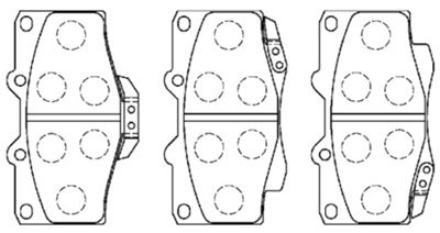 AISIN Комплект тормозных колодок, дисковый тормоз A1N029