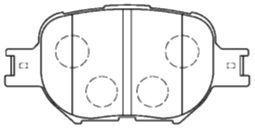 AISIN Комплект тормозных колодок, дисковый тормоз A1N065