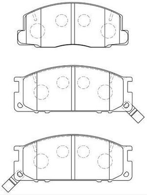 AISIN Комплект тормозных колодок, дисковый тормоз A1N083