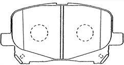 AISIN Комплект тормозных колодок, дисковый тормоз A1N101