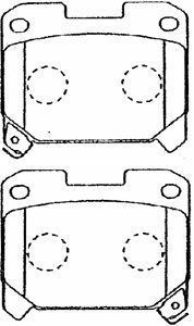 AISIN Комплект тормозных колодок, дисковый тормоз A2N027
