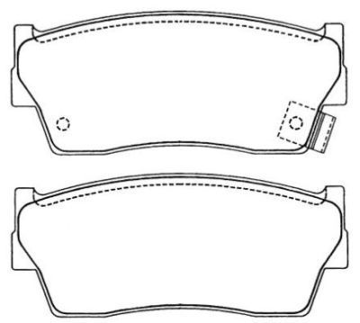 AISIN Piduriklotsi komplekt,ketaspidur ASN-205