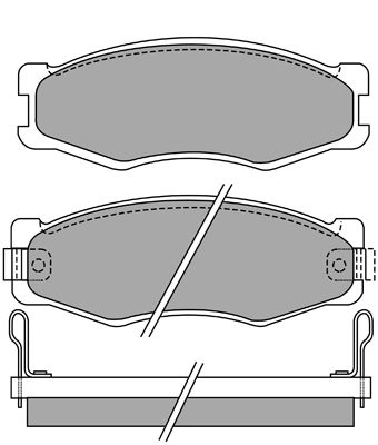 AISIN Комплект тормозных колодок, дисковый тормоз ASN-2076