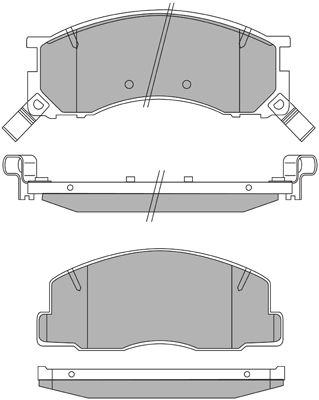 AISIN Комплект тормозных колодок, дисковый тормоз ASN-2085