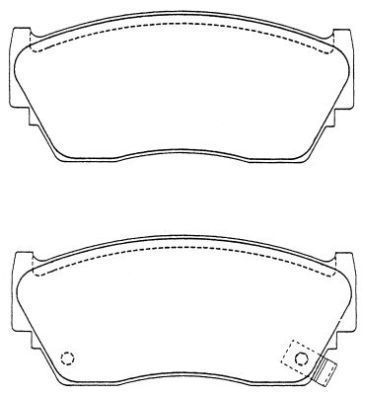 AISIN Piduriklotsi komplekt,ketaspidur ASN-209W